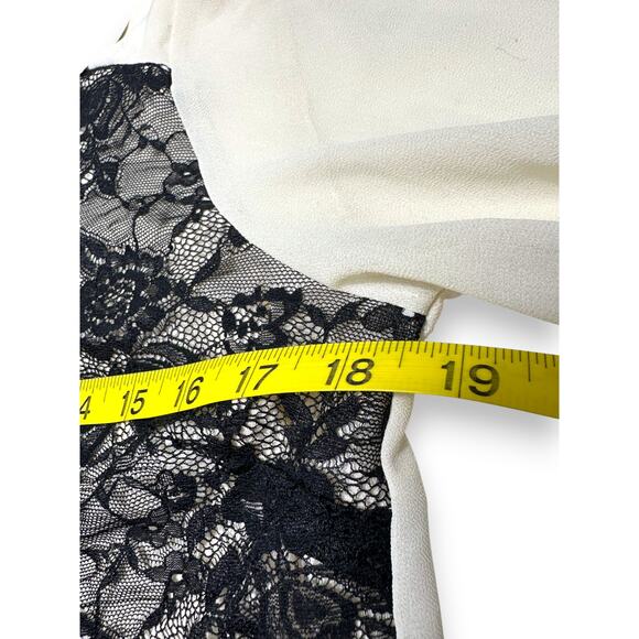 Y2K Forever 21 Lace Peter Pan Collar Long Sleeve Blouse Size Medium - Picture 4 of 7